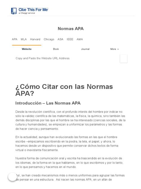 Normas APA: Generador Automático de Bibliografía